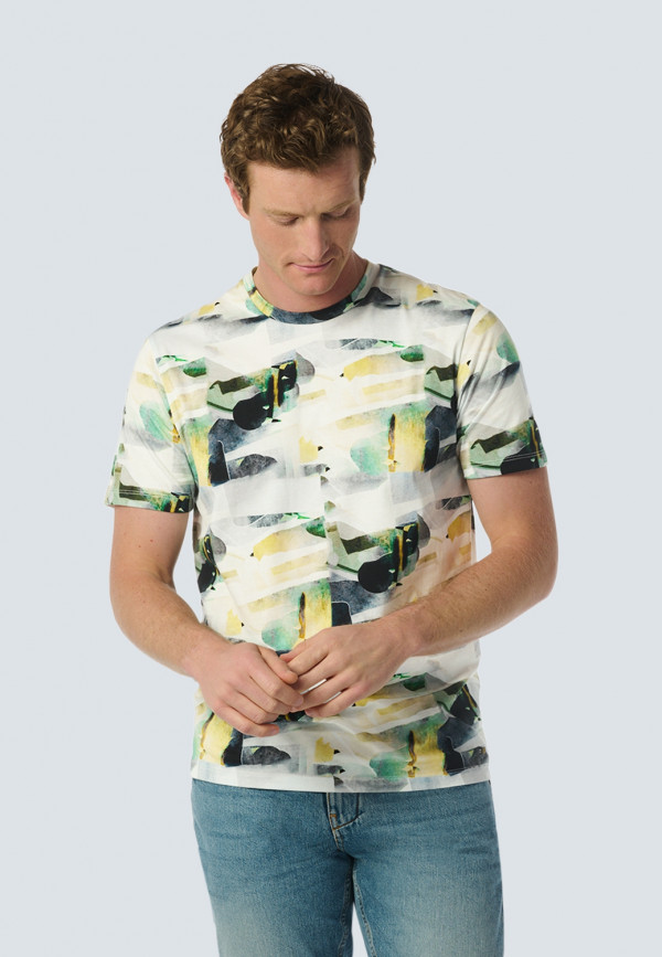T-SHIRT CREWNECK ALLOVER PRINTED