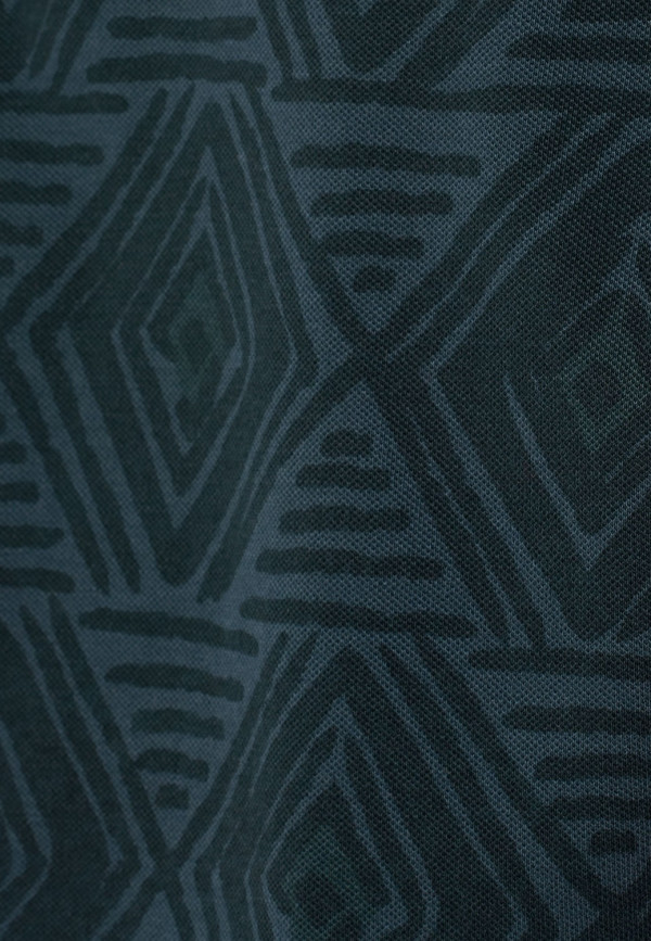 POLO PIQUE ALLOVER PRINTED STRETCH