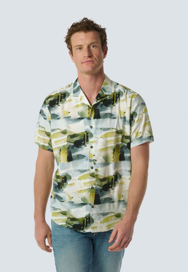 ΚΟΝΤΟΜΑΝΙΚΟ ΠΟΥΚΑΜΙΣΟ RESORT COLLAR ARTISTIC PRINT