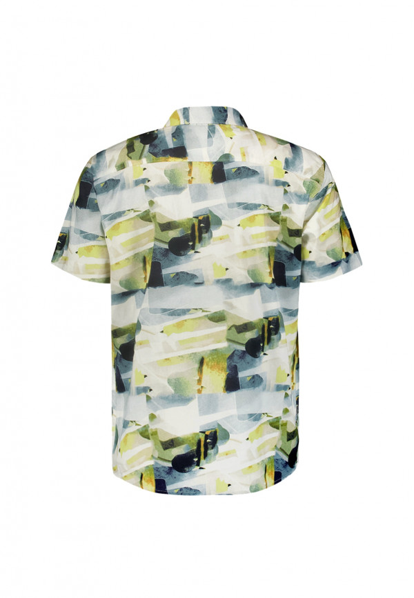 ΚΟΝΤΟΜΑΝΙΚΟ ΠΟΥΚΑΜΙΣΟ RESORT COLLAR ARTISTIC PRINT