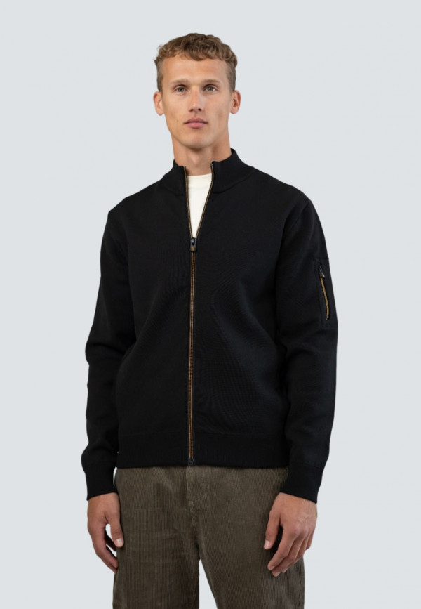 ΜΑΥΡΗ ΖΑΚΕΤΑ 2 COLOURED DOUBLE KNIT