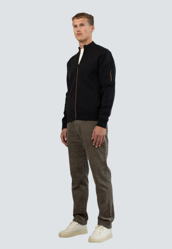 ΜΑΥΡΗ ΖΑΚΕΤΑ 2 COLOURED DOUBLE KNIT