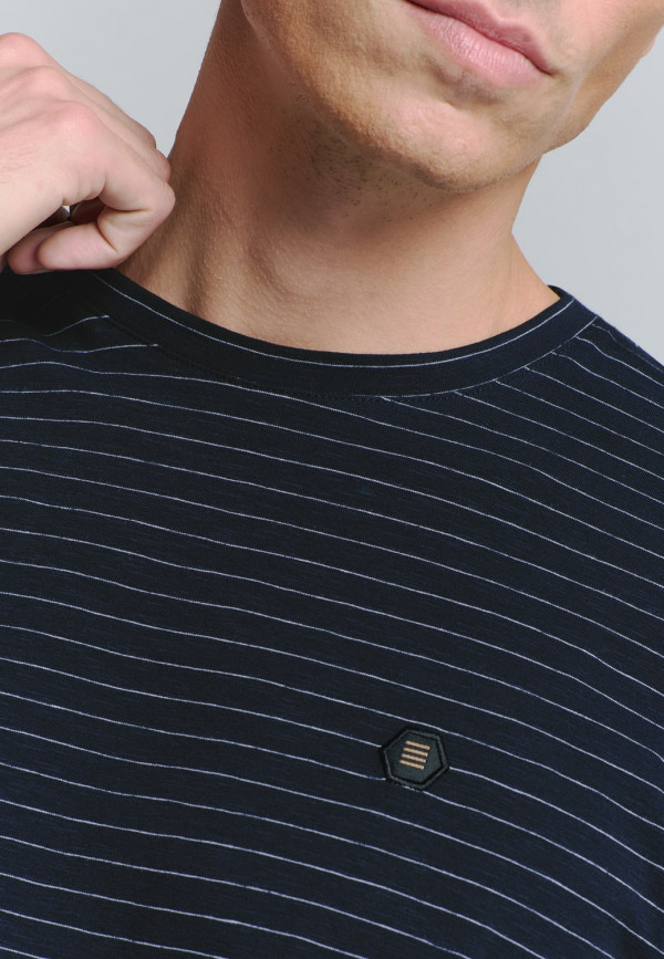 T-SHIRT CREWNECK SMALL MARINE STRIPE