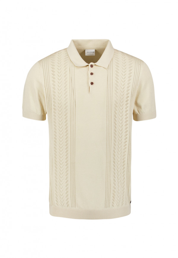 KONTOMANIKO ΠΛΕΚΤΟ POLO SOLID PLACED JACQUARD