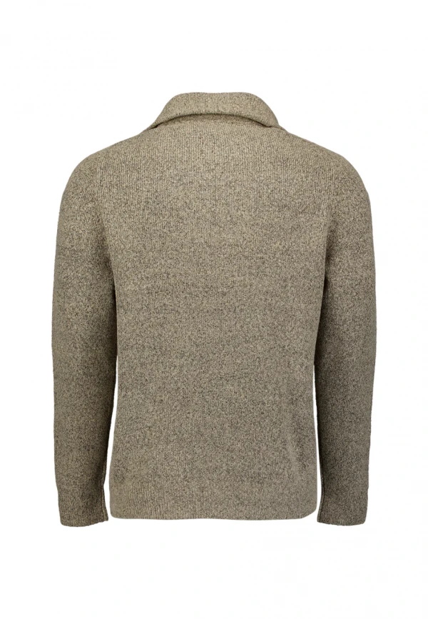 ΠΛΕΚΤΟ WING COLLAR HALF ZIP SOFT WOOLBLEND