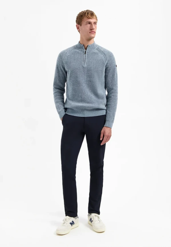 ΠΛΕΚΤΟ HALF-ZIP MELANGE CHENILLE