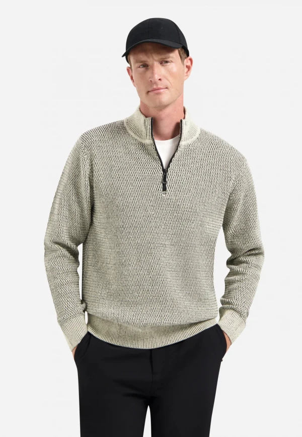 ΠΛΕΚΤΟ HALF-ZIP 2 COLOURED MELANGE