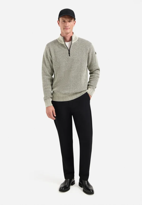 ΠΛΕΚΤΟ HALF-ZIP 2 COLOURED MELANGE