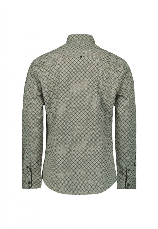 ΜΑΚΡΥΜΑΝΙΚΟ ΠΟΥΚΑΜΙΣΟ STRETCH ALL OVER PRINTED