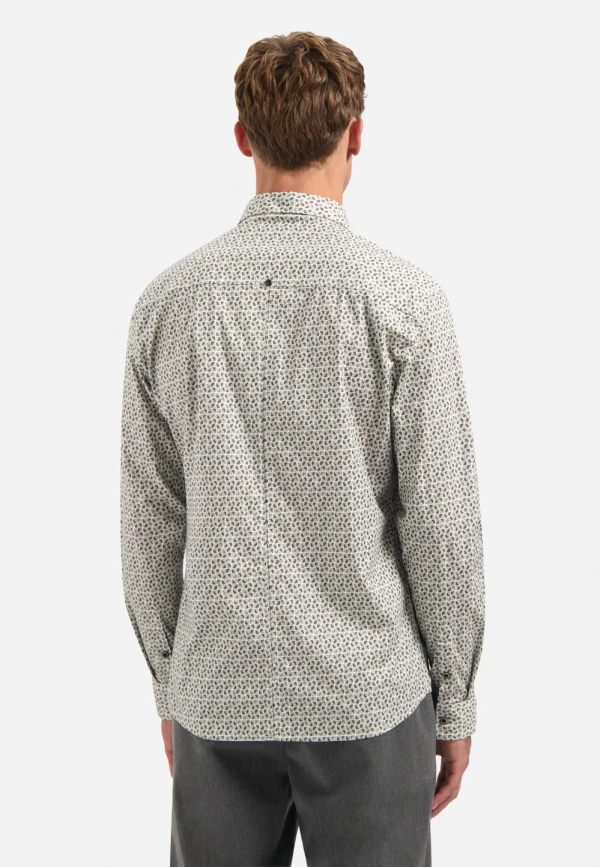 ΜΑΚΡΥΜΑΝΙΚΟ ΠΟΥΚΑΜΙΣΟ STRETCH ALL OVER PRINTED