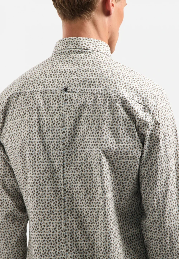 ΜΑΚΡΥΜΑΝΙΚΟ ΠΟΥΚΑΜΙΣΟ STRETCH ALL OVER PRINTED