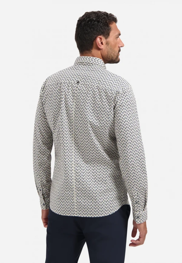 ΜΑΚΡΥΜΑΝΙΚΟ ΠΟΥΚΑΜΙΣΟ STRETCH ALL OVER PRINTED
