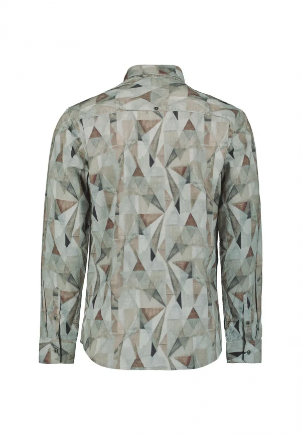 ΜΑΚΡΥΜΑΝΙΚΟ ΠΟΥΚΑΜΙΣΟ STRETCH ΜΕ ΜΙΚΡΟΣΧΕΔΙΟ RESPONSIBLE CHOICE