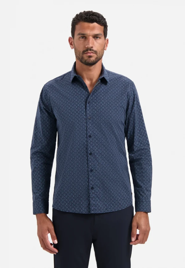 ΜΑΚΡΥΜΑΝΙΚΟ ΠΟΥΚΑΜΙΣΟ STRETCH ALL OVER PRINTED