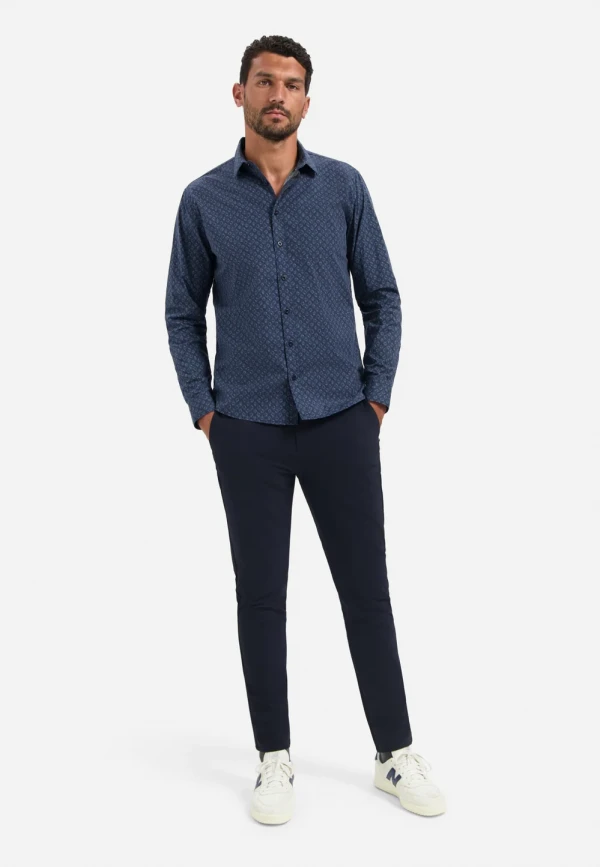 ΜΑΚΡΥΜΑΝΙΚΟ ΠΟΥΚΑΜΙΣΟ STRETCH ALL OVER PRINTED
