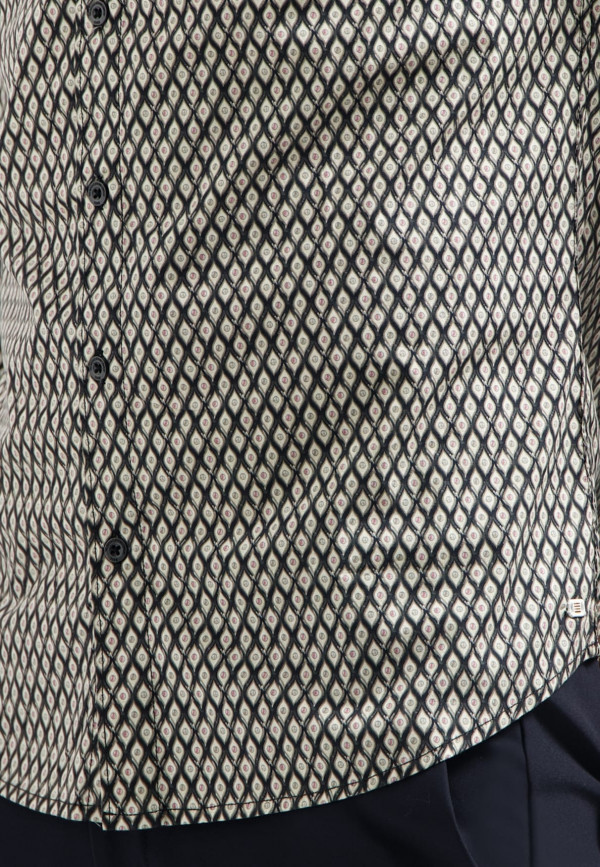ΜΑΚΡΥΜΑΝΙΚΟ ΠΟΥΚΑΜΙΣΟ STRETCH ALL OVER PRINTED
