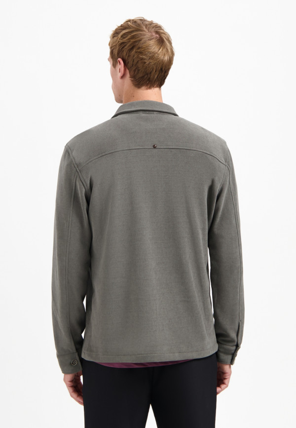 BUTTONED OVERSHIRT SWEAT