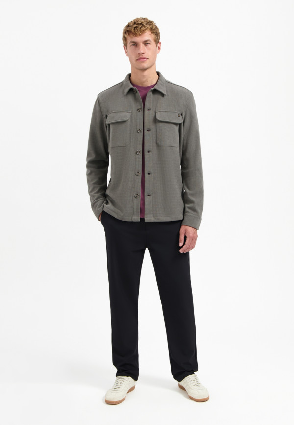 BUTTONED OVERSHIRT SWEAT