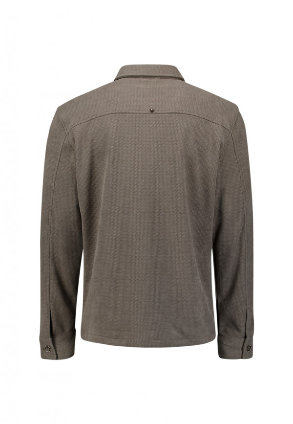 BUTTONED OVERSHIRT SWEAT