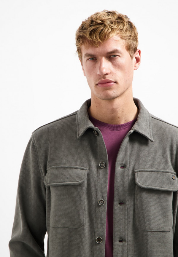 BUTTONED OVERSHIRT SWEAT