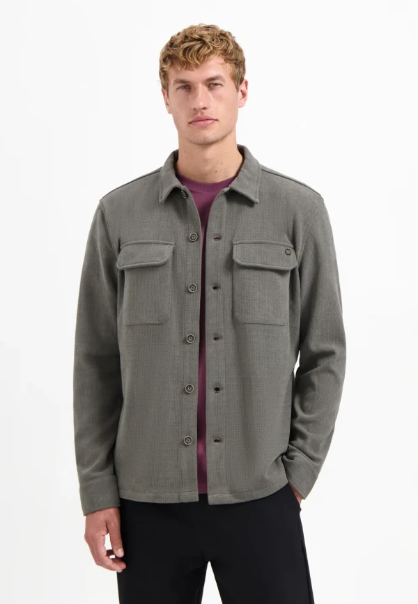 BUTTONED OVERSHIRT SWEAT