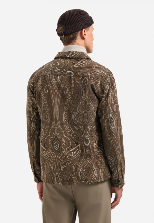 BUTTONED OVERSHIRT FANCY JACQUARD