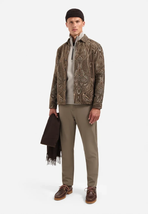 BUTTONED OVERSHIRT FANCY JACQUARD