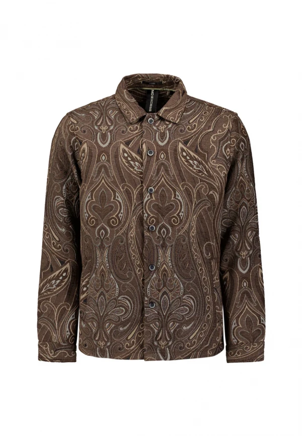 BUTTONED OVERSHIRT FANCY JACQUARD