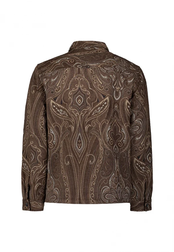 BUTTONED OVERSHIRT FANCY JACQUARD