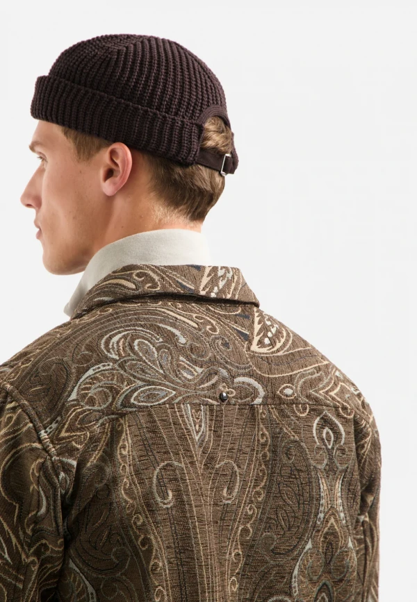 BUTTONED OVERSHIRT FANCY JACQUARD