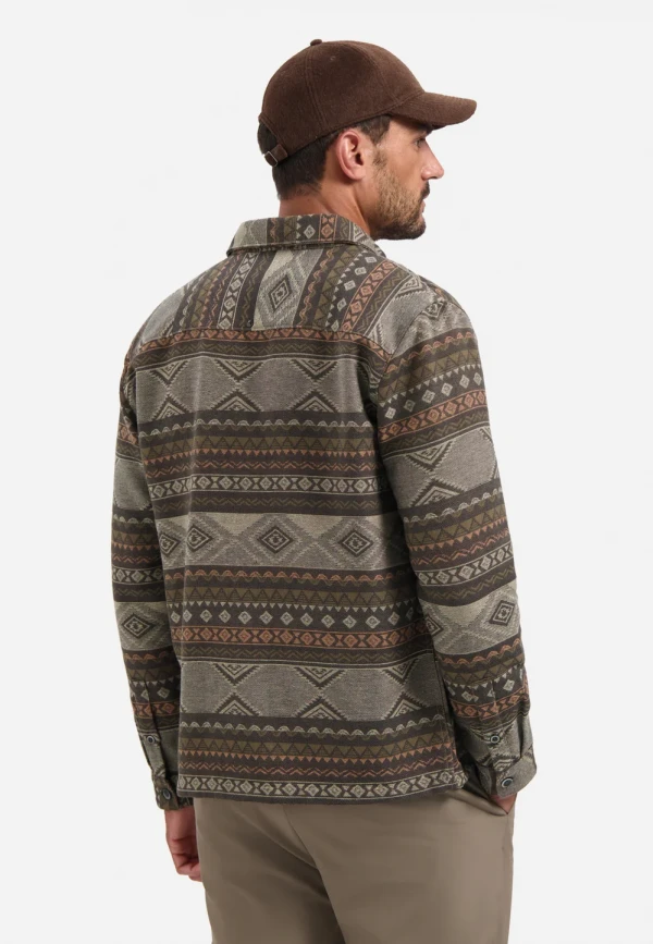 JACQUARD OVERSHIRT ETHNIC PATTERNED