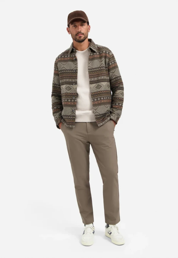 JACQUARD OVERSHIRT ETHNIC PATTERNED