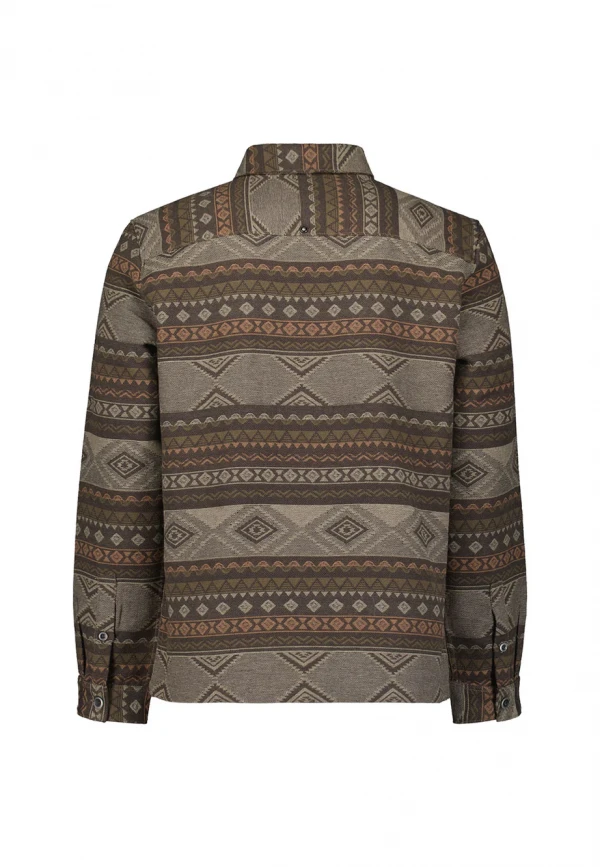 JACQUARD OVERSHIRT ETHNIC PATTERNED