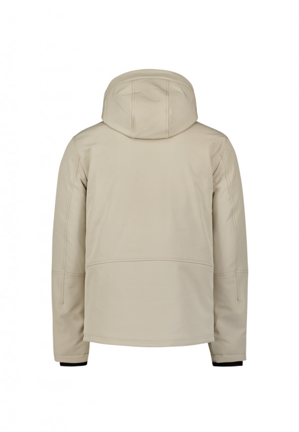 WATER REPELLENT ΜΠΟΥΦΑΝ SHORT FIT DETACHABLE HOOD SOFTSHELL STRETCH
