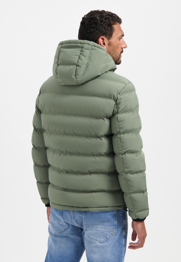 ΜΠΟΥΦΑΝ SHORT FIT SEALED HOODED PADDED