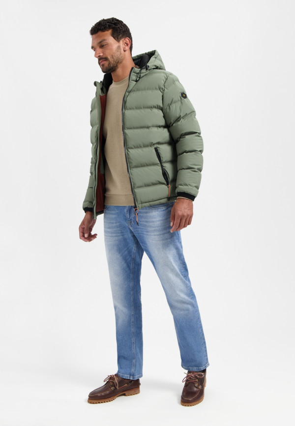 ΜΠΟΥΦΑΝ SHORT FIT SEALED HOODED PADDED