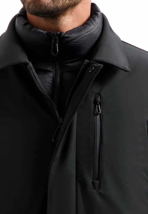 ΜΠΟΥΦΑΝ ΠΑΡΚΑ WATER REPPELANT+WINDPROOF STAND-UP COLLAR SUPERIOR COMFORT (NOX)