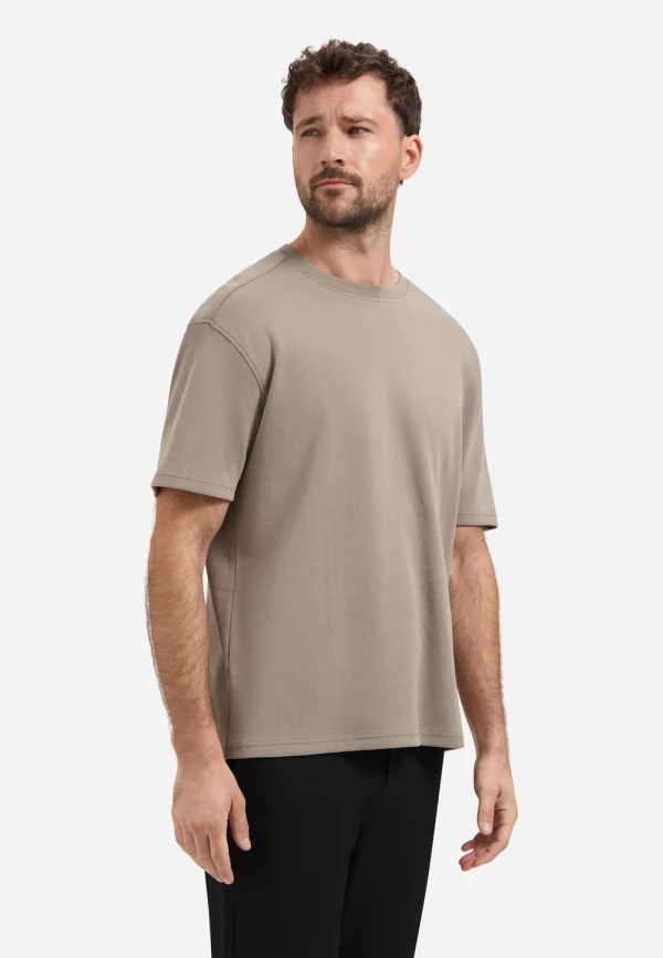 ΜΟΝΟΧΡΩΜΟ Τ-SHIRT HEAVY INTERLOCK