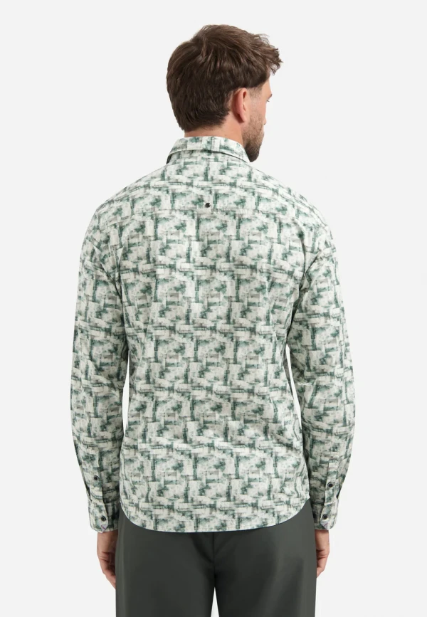 ΜΑΚΡΥΜΑΝΙΚΟ ΠΟΥΚΑΜΙΣΟ STRETCH ALL OVER PRINTED