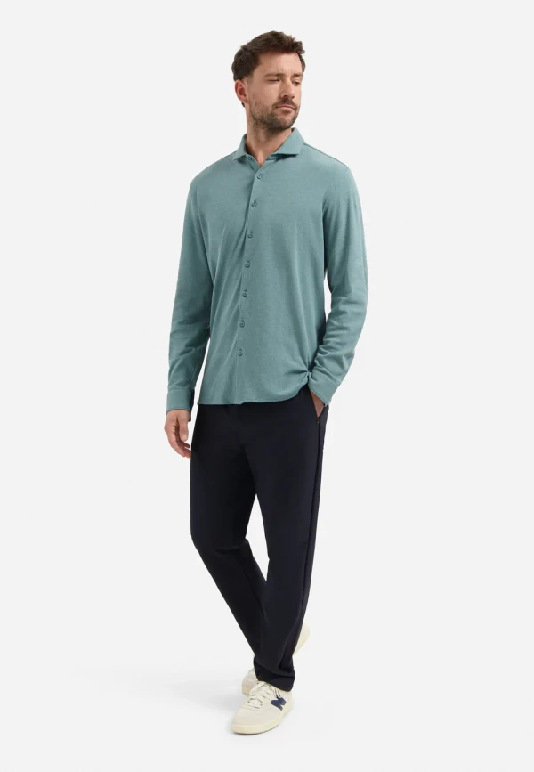 ΜΑΚΡΥΜΑΝΙΚΟ ΠΟΥΚΑΜΙΣΟ JERSEY TWILL