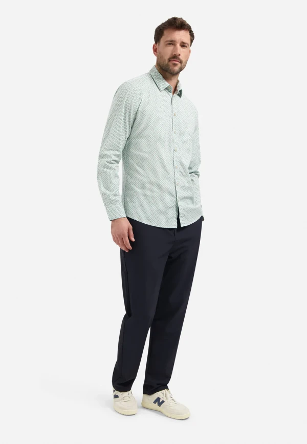 ΜΑΚΡΥΜΑΝΙΚΟ ΠΟΥΚΑΜΙΣΟ STRETCH ALL OVER PRINTED