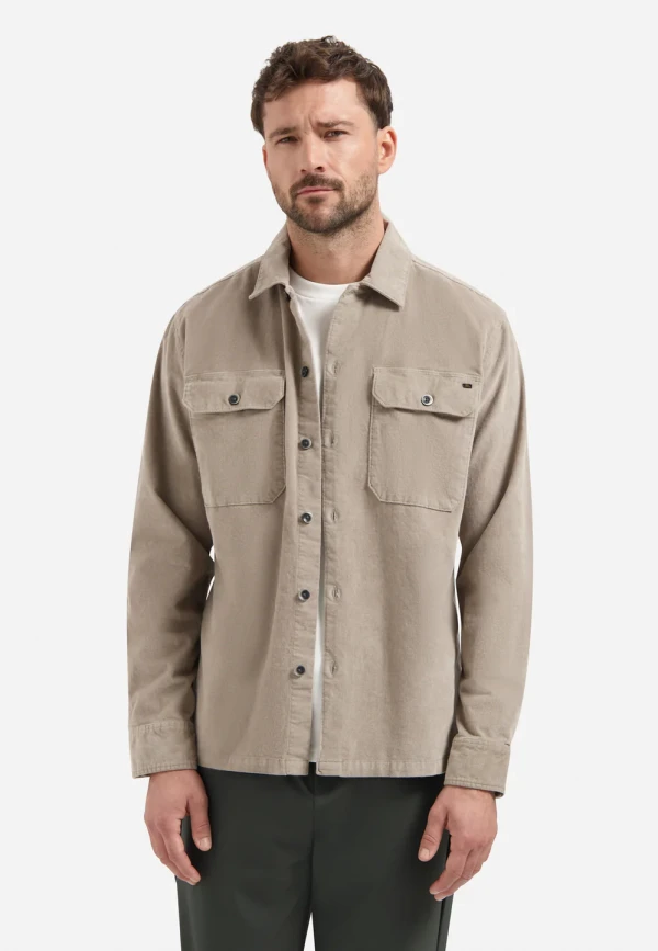 OVERSHIRT BUTTONS TWILL STRETCH