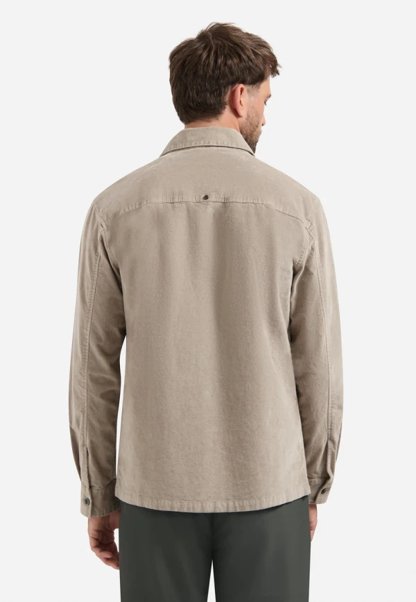 OVERSHIRT BUTTONS TWILL STRETCH