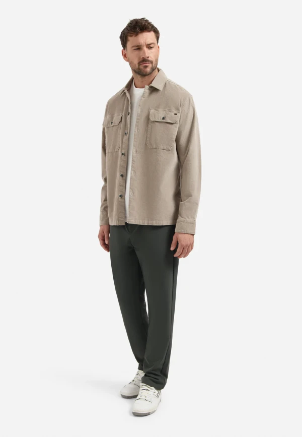 OVERSHIRT BUTTONS TWILL STRETCH