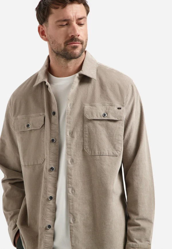 OVERSHIRT BUTTONS TWILL STRETCH