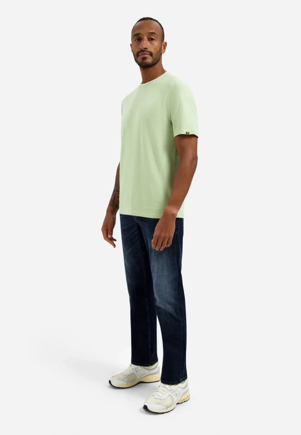 ΜΟΝΟΧΡΩΜΟ T-SHIRT PLAIN JACQUARD