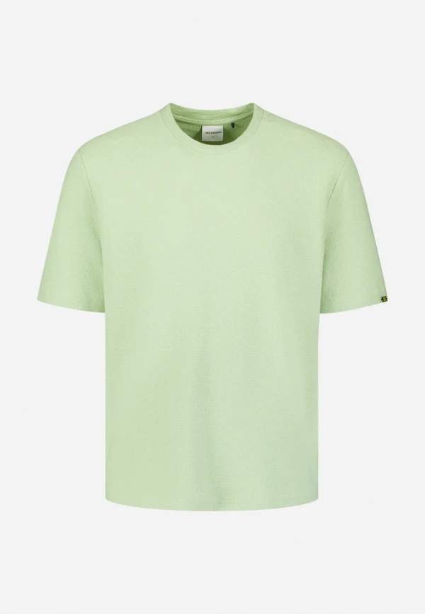 ΜΟΝΟΧΡΩΜΟ T-SHIRT PLAIN JACQUARD