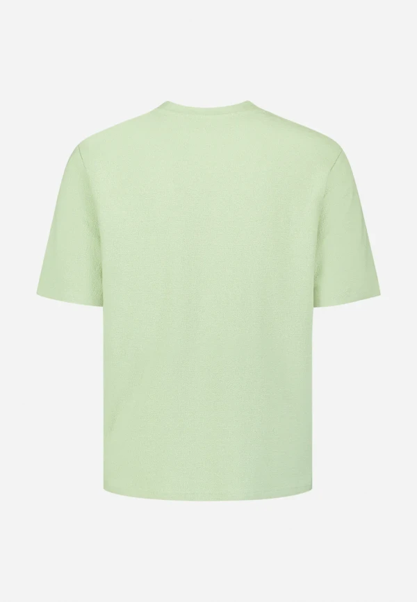 ΜΟΝΟΧΡΩΜΟ T-SHIRT PLAIN JACQUARD