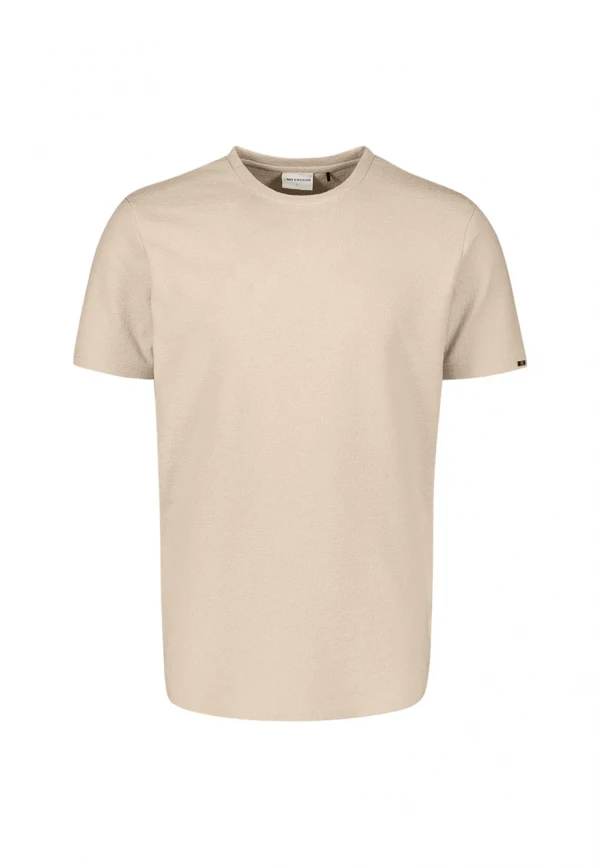 ΜΟΝΟΧΡΩΜΟ T-SHIRT PLAIN JACQUARD