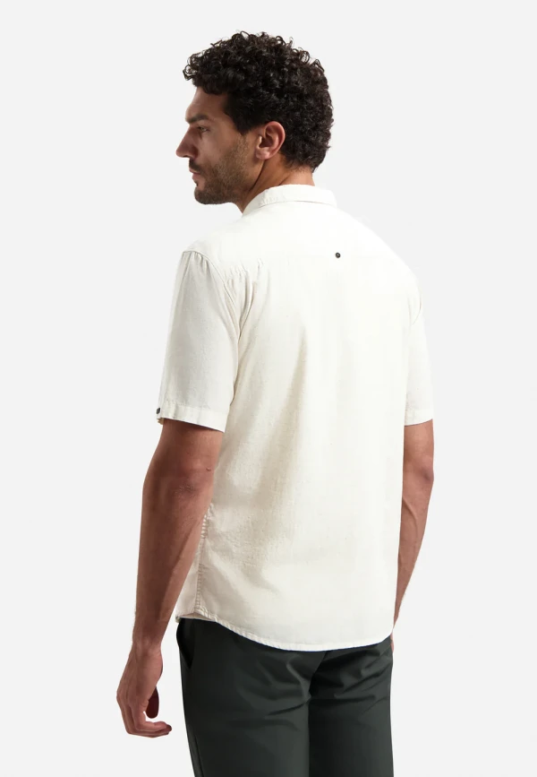 ΚΟΝΤΟΜΑΝΙΚΟ ΠΟΥΚΑΜΙΣΟ ΜΕ ΚΕΝΤΗΜΑ LINEN BLEND